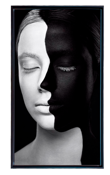 CUADRO DUAL FACE BLANCO Y NEGRO