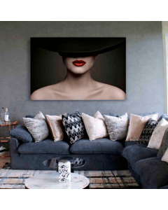 CUADRO DAMA ELEGANT GRIS