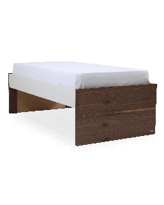 BASE ALTA PARA CAMA NOVA WHITE NOGAL