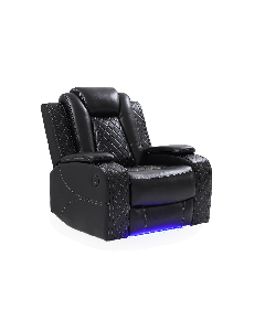 SILLÓN CON PORTA VASO GN4662-C NEGRO
