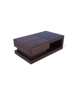 MESA DE CENTRO MANDELA CRISTAL NEGRO