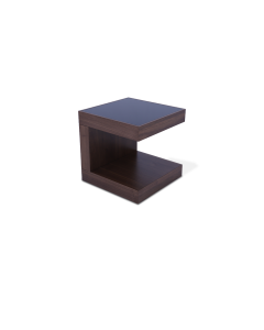 MESA LATERAL MANDELA TOKIO CRISTAL NEGRO