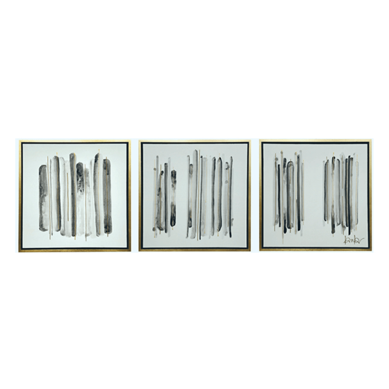 SET DE 3 CUADROS WH 1542 SILVERLINE