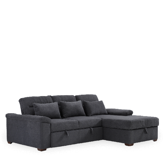 SOFÁ CAMA CHAISE DERECHO CLOOP GRIS