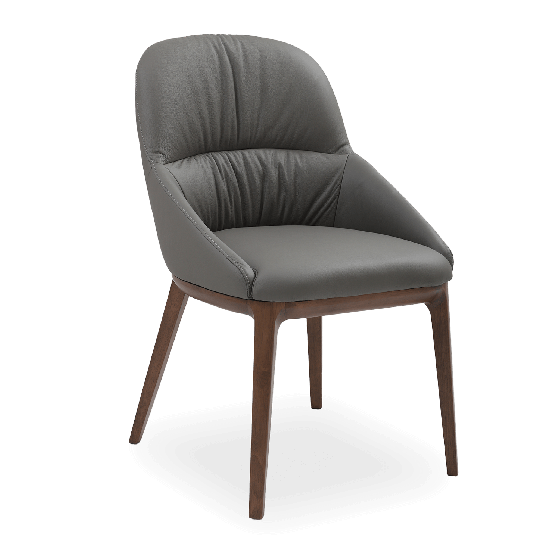 SILLA 1827P MAGNO DE PIEL GRIS