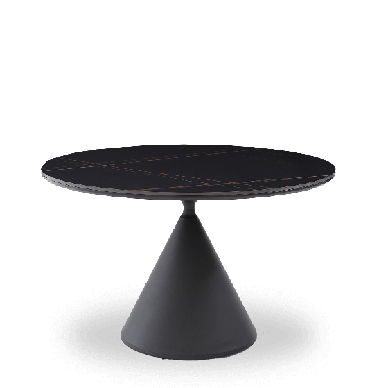 MESA DE COMEDOR WINSTON REDONDA NEGRA