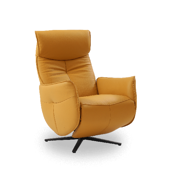 SILLÓN DE PIEL ELÉCTRICO ANITA MOSTAZA