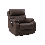 RECLINABLE ELÉCTRICO REST PIEL ALMOND