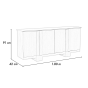 CREDENZA STANZA NOGAL