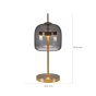 LÁMPARA DE MESA BRITE LITE AM573 ORO