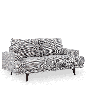 LOVE SEAT DIANN GRIS