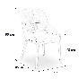 SILLA 1827P MAGNO DE PIEL GRIS