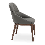 SILLA 1827P MAGNO DE PIEL GRIS