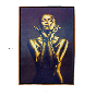 CUADRO SHINY WOMAN DORADO