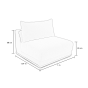 SILLÓN SIN BRAZO CAPRI