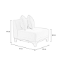 SILLÓN SIN BRAZO RENNES BEIGE